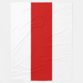 Weißrussland-Flagge (rot und weiß) Fleecedecke (Vorderseite)