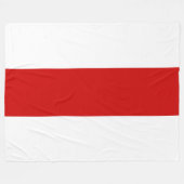 Weißrussland-Flagge (rot und weiß) Fleecedecke (Vorderseite (Horizontal))