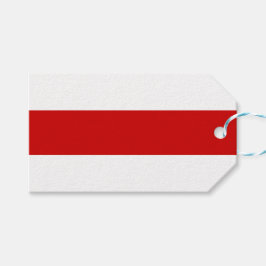 Weißrussland-Flagge (rot und weiß) Geschenkanhänger