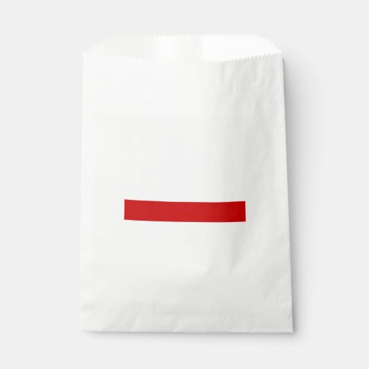 Weißrussland-Flagge (rot und weiß) Geschenktütchen (Vorderseite)