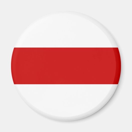 Weißrussland-Flagge (rot und weiß) Magnet (Vorne)