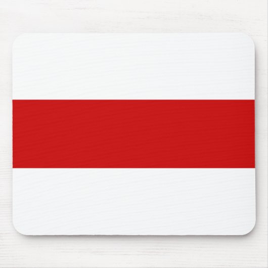 Weißrussland-Flagge (rot und weiß) Mousepad (Vorne)