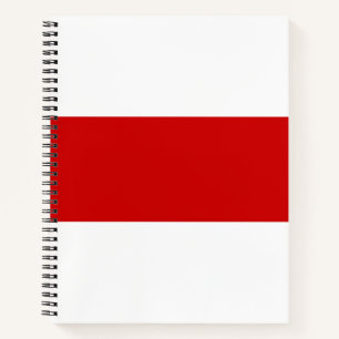 Weißrussland-Flagge (rot und weiß) Notizblock