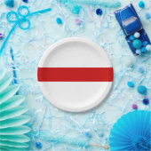 Weißrussland-Flagge (rot und weiß) Pappteller (Party)