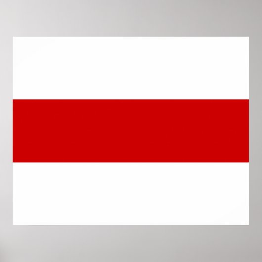 Weißrussland-Flagge (rot und weiß) Poster (Vorne)