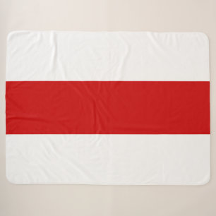 Weißrussland-Flagge (rot und weiß) Sherpadecke