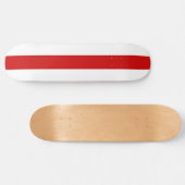 Weißrussland-Flagge (rot und weiß) Skateboard (Horizontal)