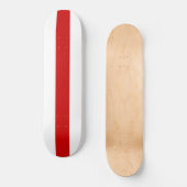 Weißrussland-Flagge (rot und weiß) Skateboard (Vorderseite)
