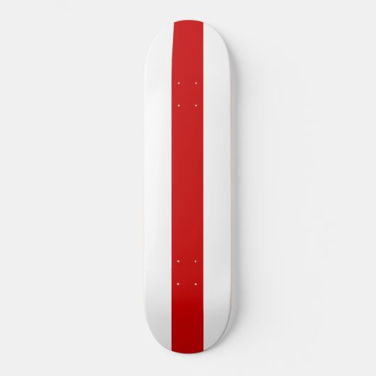 Weißrussland-Flagge (rot und weiß) Skateboard (Vorderseite)