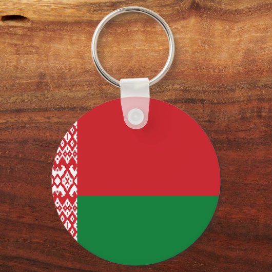 Weißrussland-Flagge Schlüsselanhänger (Vorderseite)