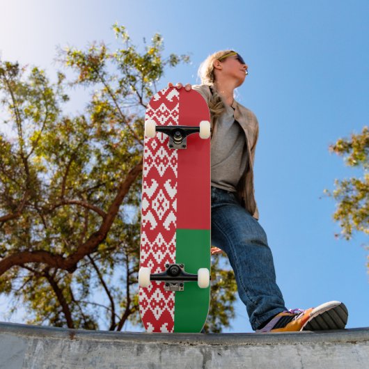 Weißrussland-Flagge Skateboard (Außenbereich 1)