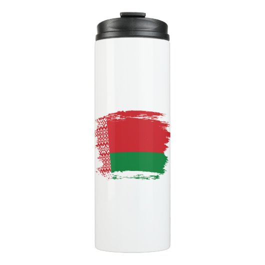 Weißrussland-Flagge Thermosbecher (Vorderseite)
