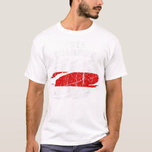 Weißrussland-Flagge unterstützt Weißrussland-Prote T-Shirt