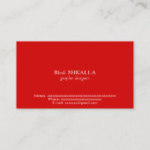 Weißrussland-Flagge Visitenkarte (Rückseite)