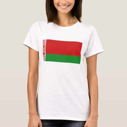 Weißrussland Flagge x Karte T - Shirts (Vorderseite)