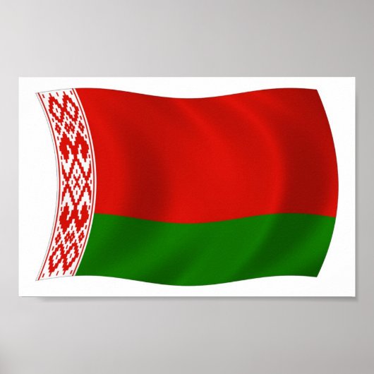 Weißrussland-Flaggenplakat Poster (Vorne)