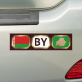 Weißrussland Flaggenplan-Code Autoaufkleber (Auf Auto)