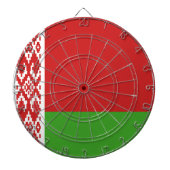 Weißrussland-Flaggenzeichen Dartscheibe (vorne)