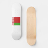 Weißrussland-Flaggenzeichen Skateboard (Vorderseite)
