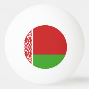 Weißrussland-Flaggenzeichen Tischtennisball