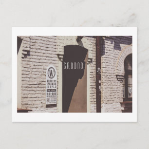 Weißrussland Grodno Alte Stadtarchitektur Minimali Postkarte