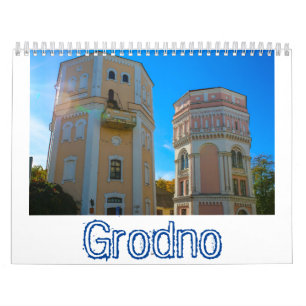 Weißrussland Grodno Architektur Landschaftsstraßen Kalender