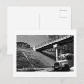 Weißrussland Grodno Old Retro Sowjetbus Postkarte (Vorne/Hinten)