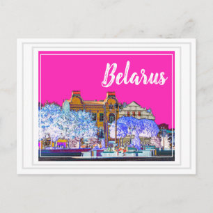 Weißrussland Grodno Stadt Architektur Postkarte