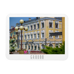 Weißrussland Grodno Stadtarchitektur Magnet