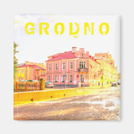 Weißrussland Grodno Stadtarchitektur Magnet