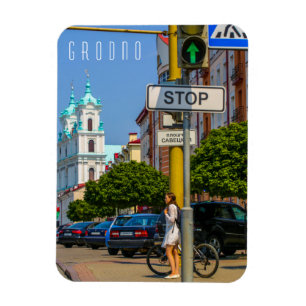 Weißrussland Grodno Stadtarchitektur Magnet