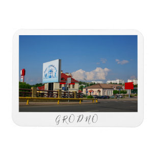 Weißrussland Grodno Stadtarchitektur Magnet
