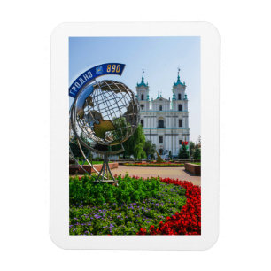 Weißrussland Grodno Stadtarchitektur Magnet