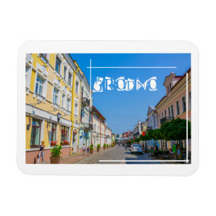 Weißrussland Grodno Stadtarchitektur Magnet