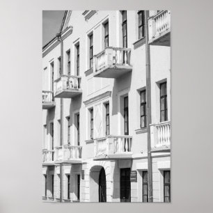 Weißrussland Grodno Stadtarchitektur Poster