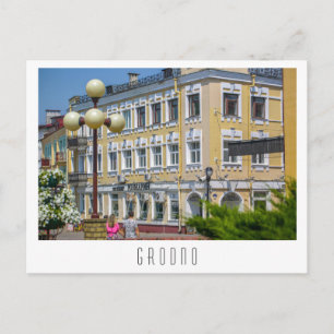 Weißrussland Grodno Stadtarchitektur Postkarte