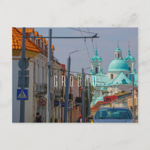 Weißrussland Grodno Stadtarchitektur Postkarte