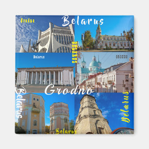 Weißrussland Grodno Städtearchitektur Г о д р М н  Magnet