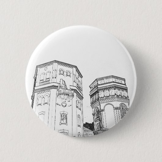 Weißrussland Grodno Wassertürme Button (Vorderseite)