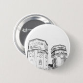 Weißrussland Grodno Wassertürme Button (Vorne & Hinten)