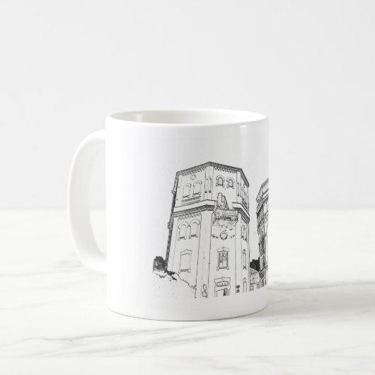 Weißrussland Grodno Wassertürme Kaffeetasse (Vorderseite Links)