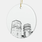 Weißrussland Grodno Wassertürme Keramik Ornament (Links)