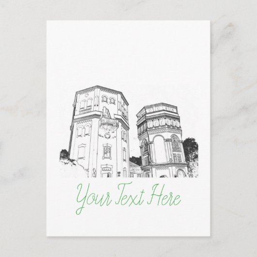 Weißrussland Grodno Wassertürme Postkarte (Vorderseite)