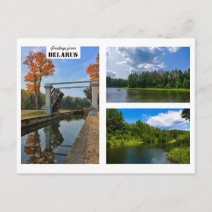 Weißrussland Grüße Natur Architektur Postkarte