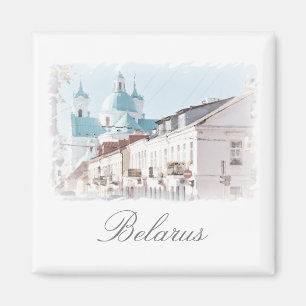 Weißrussland Hrodna Grodno Architektur Malerei Mag Magnet