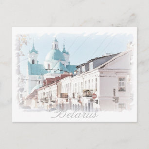 Weißrussland Hrodna Grodno Architektur Postkarte
