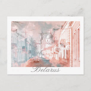 Weißrussland Hrodna Grodno Architektur Postkarte
