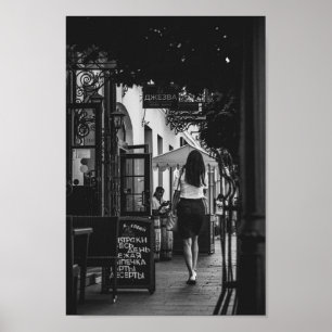 Weißrussland Hrodna Stadtbild Stadtarchitektur Str Poster