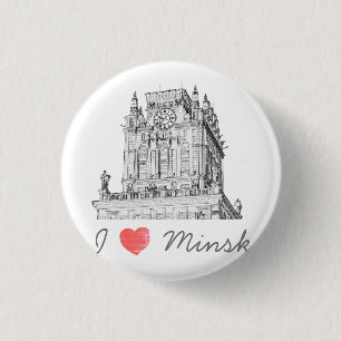 Weißrussland Ich liebe die Stadtportale von Minsk  Button
