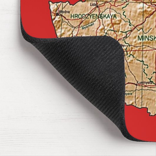 Weißrussland-Karte Mousepad (Ecke)